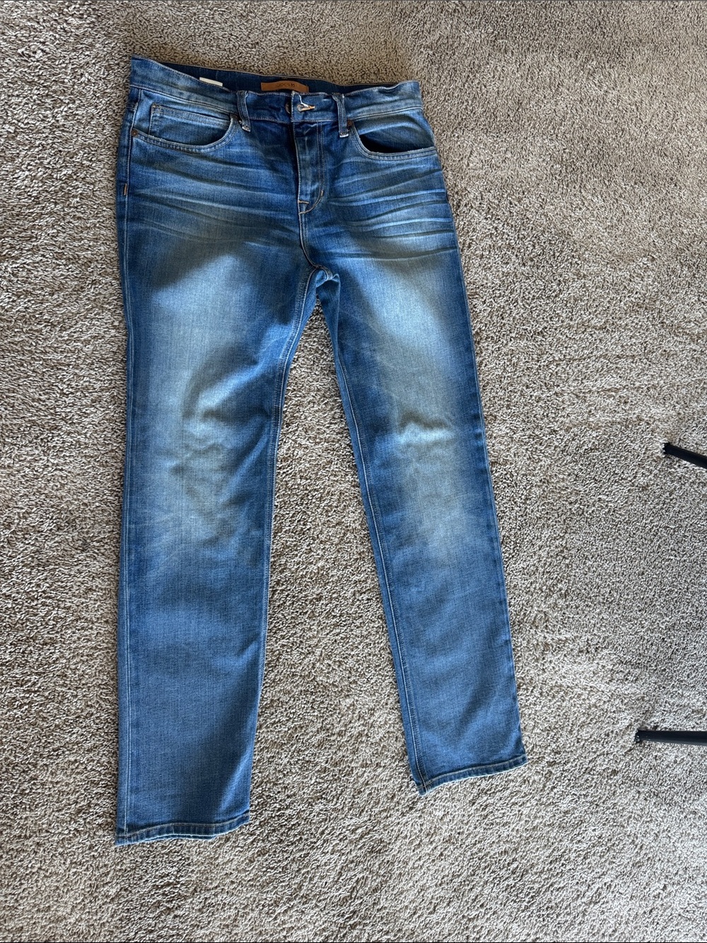 Joe's Jeans Straight Leg Distressed Blue Wash